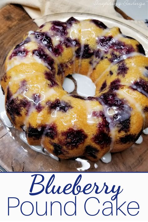 Lemon Blueberry Bundt, Breakfast Bundt Cake, Lemon Blueberry Pound Cake, Lemon Blueberry Bundt Cake, Blueberry Bundt, Easy Bundt Cake Recipes, Blueberry Desserts Recipes, Blueberry Bundt Cake, Blueberry Pound Cake