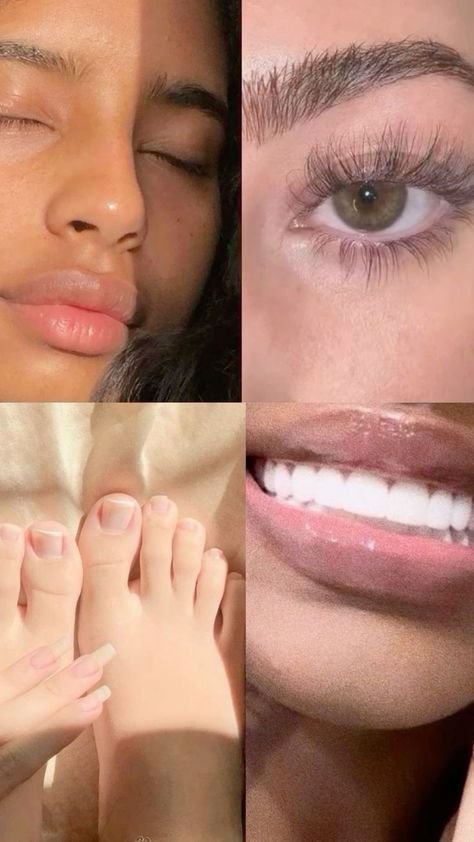 Glow up 🎀 Nails Long Natural, Natural Nails Long, V34 Colour Corrector, Teeth Aesthetic, Colour Corrector, Long Natural Nails, Whitening Teeth, Boujee Aesthetic, Straight Teeth