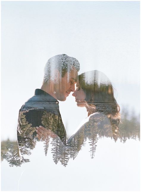 Tips for Taking a Double Exposure on a Contax 645 - The Ganeys | Fine Art Film Wedding Photographers Prewed Concept, Multiple Exposure Photography, Composite Images, Double Exposure Photo, Levitation Photography, Contax 645, Couple Design, Double Exposure Photography, Fall Engagement Photos