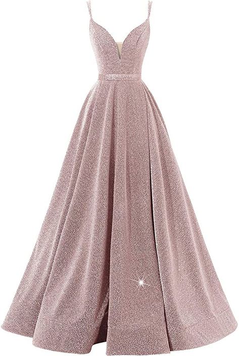 Pale Pink Prom Dress, Wedding Guest Formal, Simple Prom Dress Long, Simple Prom Dress, V Neck Prom Dresses, Pink Prom Dress, Homecoming Dresses Long, Party Kleidung, Beautiful Prom Dresses