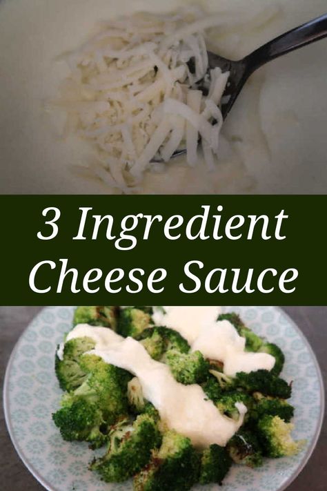 How To Make Cheese Sauce Without Flour – Quick and Simple Easy 3 Ingredient White Sauce Recipe Without Heavy Cream for broccoli, vegetables, mac and cheese or nachos – With the video tutorial. White Sauce For Broccoli, Vegan White Cheese Sauce, Heavy Cream Cheese Sauce, White American Cheese Sauce, Cheese Sauce Without Milk, Cheese Sauce Without Flour, Easy Cheese Sauce For Broccoli, Brocolli Cheese Sauce, Nacho Sauce Recipe