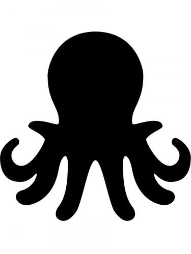 Free printable Octopus stencils and templates Sea Creature Stencils, Octopus Template, Octopus Stencil, Fish Stencil, Outline Images, 12th Birthday, Templates Printable Free, Sea Creatures, Octopus