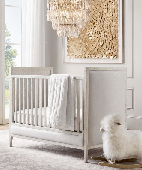 RH Source Books RH Baby & Child 5 Nursery Interior Design, Rh Baby, Nursery Room Design, Baby Room Design, Nursery Baby Room, Custom Size Rugs, Soft Bedding, Baby Crib, Room Interior Design