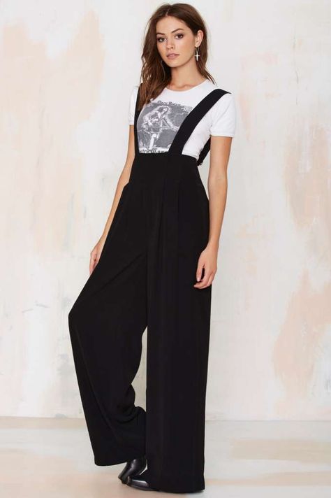 Nasty Gal Buckled Down Suspender Pant - Pants | Rompers + Jumpsuits | Rompers + Jumpsuits | Pants Pant Romper, Suspender Pants, Pantalon Large, Jumpsuit Fashion, Girls Fashion Clothes, Girly Outfits, Tulum, Suspenders, Get Dressed