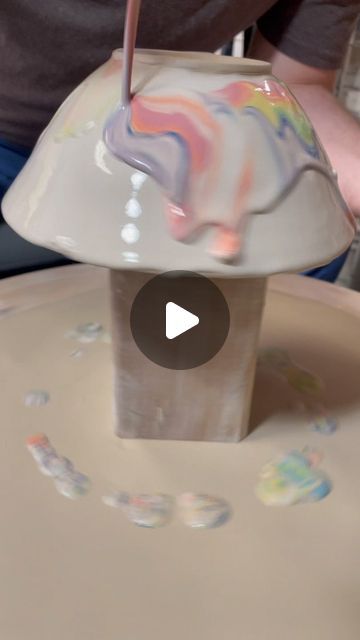 Adrien Miller on Instagram: "Pour painting pottery with colored clay slips.  Here’s some more satisfying clips decorating this set of bowls! #drips #potteryvideos #bowls #nestingbowls #ceramics #oddlysatisfying" Painting Pottery, Colored Clay, Pottery Videos, Nesting Bowls, Drip Painting, Oddly Satisfying, Pour Painting, Pottery Painting, Bowl