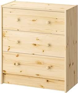 ATAADINE RAST 3-Drawer Chest, Pine, 24 3/8x26 3/4" Natural Pine Wood Home Bedroom Dorm Furniture Unfinished Ikea Rast Nightstand, Ikea Rast Dresser, Ikea Rast Hack, Hacks Ikea, Kallax Regal, Natural Wood Furniture, Ikea Dresser, Ikea Furniture Hacks, Dresser Storage