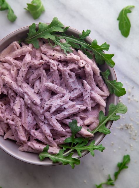 Purple Party Foods, Purple Cauliflower Recipe, Purple Cauliflower, Cauliflower Alfredo, Purple Food, Alfredo Pasta, Cauliflower Recipes, Intermittent Fasting, Pretty Food