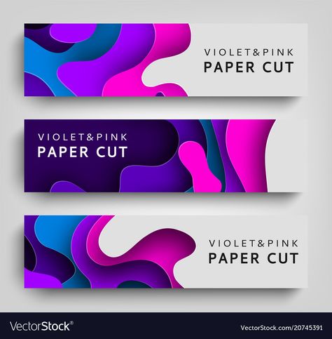 Illustrator Background Design, Banner Design Horizontal, Paper Cut Out Design, Horizontal Poster Design, Horizontal Banner Design, Presentation Slide Design, Illustrator Background, Art Background Design, Adobe Illustrator Templates