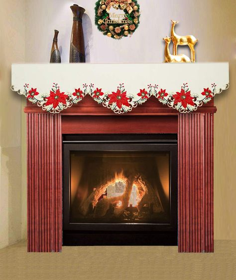 Christmas mantel decor