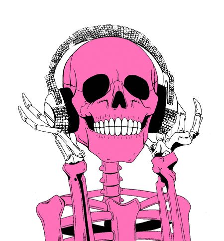 Skeleton Rocking Out to the Music music pink animated headphones gif skeleton music gif Skeleton Music, Music Gif, Headphones Art, Music Headphones, Music Heals, Music Music, Music Icon, Skull Art, Music Is Life