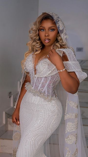 Latest Wedding Gowns, Mikado Wedding Dress, Nigerian Wedding Dress, Simple Elegant Wedding Dress, Extravagant Wedding Dresses, Classy Gowns, Wedding Dresses Cinderella, Classy Wedding Dress, African Fashion Traditional