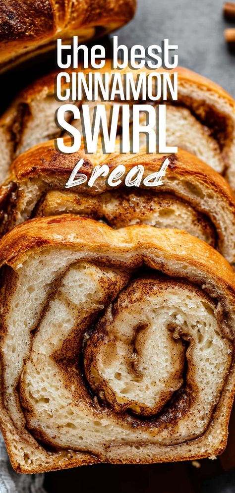 Cinnamon Swirl Bread [2 Hours] – Chasety Easy Cinnamon Swirl Bread, Recipe For Cinnamon Bread, Bread Recipes Oven, Delicious Homemade Bread, Cinammon Swirl Bread, Bread Recipes Sweet Desserts, Flavored Homemade Bread, Cinnamon Brioche Bread Recipe, Cinnamon Roll Bread Recipe