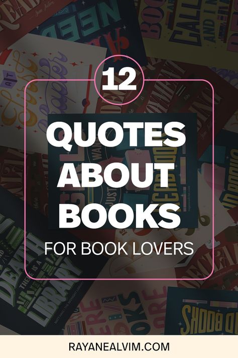 12 Hand Lettering Quotes About Books for Book Lovers (+Free Printables & Wallpapers) Bookish Quotes Book Lovers, Book Quotes Stickers, Book Lover Wallpapers, Quotes About Books And Reading, Inspirational Book Quotes, Quotes About Books, Book Sayings, Quote Books, Bookish Quotes