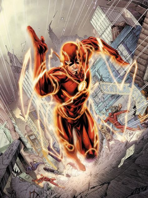 The Flash by Brett Booth Barry Allen Flash, Flash Running, Dc Comics Logo, Brett Booth, Konosuba Wallpaper, Flash Dc Comics, Flash Comics, Flash Barry Allen, Dc Comics Wallpaper