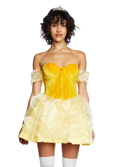 Princess Mini Dress, Womens Halloween Costume, Beauty And The Beast Costume, Beast Costume, Disney Princess Costumes, Princess Halloween Costume, Belle Costume, Belle Beauty And The Beast, Disney Princess Belle