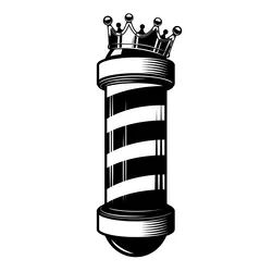 Barber shop pole Royalty Free Vector Image - VectorStock Barber Clippers Logo, Barber Pole Tattoo Design, Barber Pole Drawing, Barbershop Illustration, Barber Pole Tattoo, Barbershop Aesthetic, Barber Shop Logo, Barber Shop Pole, Spiral Tattoos