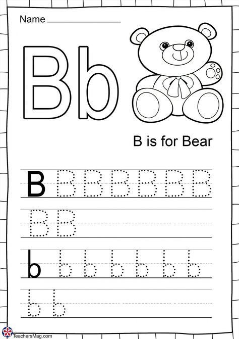 Letter B Free Worksheets. TeachersMag.com Letter B Worksheets For Preschool, Worksheet Letter B For Preschool, Lowercase B And D, Letter B Preschool, Lowercase B Worksheet, Letter B Worksheet, B Worksheet, Letter B Alphabet Book, Letter B Worksheets