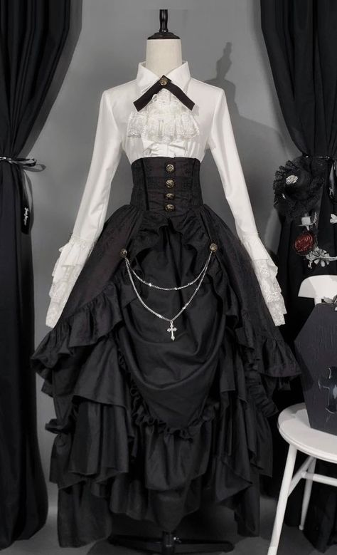 New Release: 『☆-The Night of Eternal Life-☆』 #GothicLolita Blouse, Corset Skirt, Underskirt and Short Pants

◆ Shopping Link >>> https://lolitawardrobe.com/the-night-of-eternal-life-gothic-lolita-blouse-corset-skirt-underskirt-and-short-pants_p7691.html Gothic Victorian Dresses Short, Underskirt Outfit, Ouji Fashion Female, Corset Pants Outfit, Victorian Short Dress, Clothes With Corset, Corset Reference, Corset With Pants, Victorian Gothic Outfit