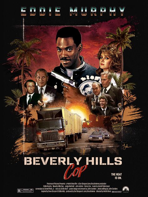 Beverly Hills Cop - Still funny as ever. Beverly Hills Cop Movie Poster, Cop Movie Poster, Beverly Hills Cop Movie, John Ashton, 80s Movie Posters, Movie Synopsis, Action Movie Poster, Beverly Hills Cop, Instagram Poster