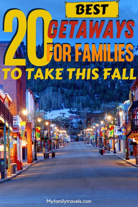 Take a vacation and getaway this fall. Take a road trip to see the colorful autumn landscape throughout New England, make plans for the best outdoor weekend getaway to see a state/national park, or take an extended Fall break to see your favorite cities. Here are great travel destinations and trip ideas for kids covering fall foliage, autumn festivals, and some are out of the way spots in the United States that locals love to visit! #falldrives#fallroadtrip #fallweekends #falltrips Fall Break Family Vacation, Fall Vacation Ideas U.s. States, Fall Break Ideas, Fall Weekend Trip, Fall Weekend Getaway, Affordable Family Vacations, Midwest Vacations, Weekend Family Getaways, Best Weekend Trips