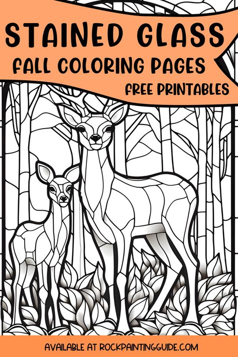 Inside: Get ready to immerse yourself in the world of fall coloring pages for adults in a stained glass style. We have 15 free autumn coloring pages for you to download and color. We have harvest scenes, autumn trees, woodland animals, pumpkin scenes and more! Get ready to discover stunning stained glass designs, unleash your artistic side, and immerse yourself in the wonders of the fall season! Christmas Stained Glass Coloring Pages, Mosaic Coloring Pages Free Printable, Free Stainglass Patterns, Stained Glass Coloring Pages Printables, Fall Stained Glass Patterns Free, Autumn Stained Glass Patterns, Winter Stained Glass Patterns, Stain Glass Patterns Free, Free Fall Coloring Pages Printables