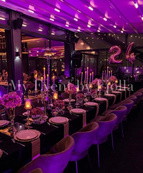 Wine Bar For Party Entertaining, Luxury Bday Party Ideas, Birthday Dinner Themes Ideas, 21st Birthday Party Venue Ideas, Private Dinner Party Decor Elegant, Repunzal Themed Sweet 16, 35th Birthday Ideas For Her Decorations, Birthday Dinner Party Themes, Entertainment Ideas For Parties