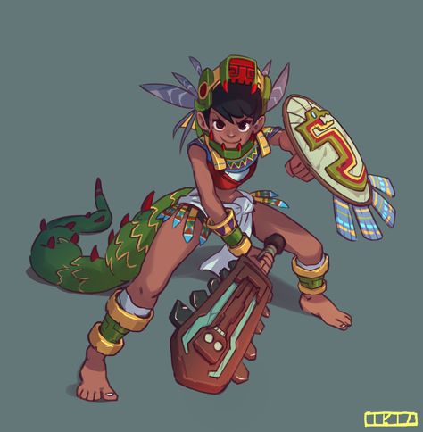 ArtStation - Citlali, Chosen of Quezalcoatl (+ Process), Tomas Præstholm Island Civilization, Aztec Mythology, Lady Knight, Mexican Culture Art, Mayan Art, Savage Worlds, Aztec Warrior, Aztec Art, Mexican Culture