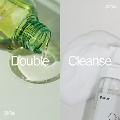 What's Double Cleansing? It's a two-step skincare method that originated in Korea, using an oil-based cleanser first, then a water-based cleanser, for deeply clean & happy skin. 🌟 Step 1: Use an oil cleanser or cleansing balm to remove makeup, sunscreen, and impurities (we love our Sandawha Mild Cleansing Oil and our Skinjuice Drench) Step 2: Follow with a foaming, water, or milk cleanser to wash away remaining impurities (with many options to choose from, head to our website and filter by c... Makeup Sunscreen, Oil Based Cleanser, Milk Cleanser, Double Cleansing, Cleansing Water, First Then, Remove Makeup, Oil Cleanser, Love Your Skin