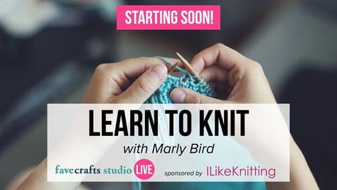 Learn to Knit with Marly Bird | FaveCrafts.com Knitting Knowledge, Crochet Apparel, Pumpkin Patterns, Marly Bird, Advanced Knitting, Crochet Hot Pads, Learn To Knit, Build Your Confidence, Knitting Help