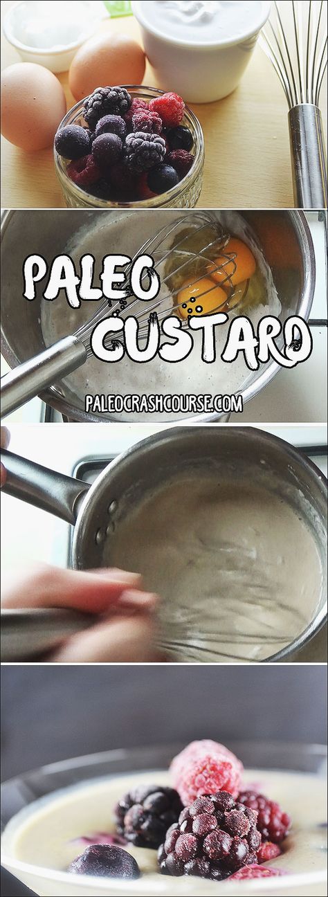 Paleo Custard, Custard Recipe, Desserts Keto, Paleo Sweets, Custard Recipes, Paleo Treats, Italian Pizza, Low Carb Paleo, Paleo Breakfast