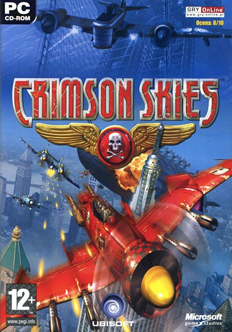 Crimson Skies (2000) Crimson Skies, Sky Drawing, Giant Bomb, Sky Gif, Sky Games, Sky Images, Game Collection, Computer Game, Punk Inspiration