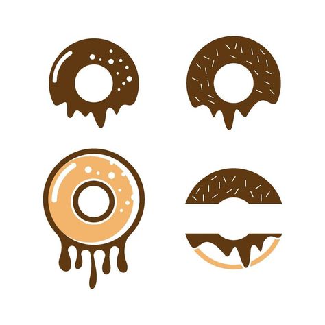 Donut logo images illustration set Mini Donut Price List, Donut Design Graphics, Mini Donuts Logo Design, Donut Logo Design Branding, Mini Donuts Ideas Logo, Donut Logo Ideas, Donut Graphic Design, Logo Donat Design, Doughnut Branding