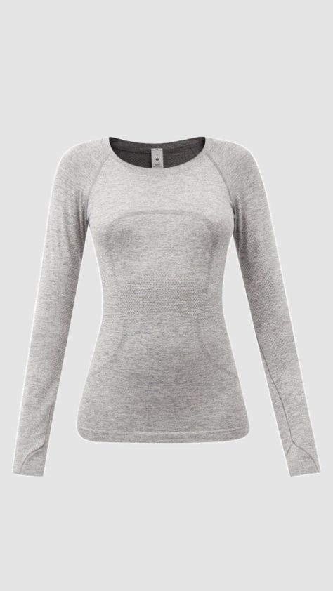 Lululemon Gray Swiftly Tech, Lululemon Swiftly Tech Long Sleeve Grey, Lululemon Grey Swiftly Tech, Lululemon Swiftly Tech Longsleeve, Lululemon Grey Long Sleeve, Lululemon Swiftly Tech Shirt, Swifty Tech Short Sleeve Lululemon Grey, Lululemon White Background, Lululemon Tops Long Sleeve