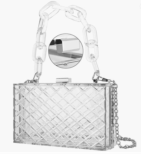 Transparent Purse, Jelly Purse, Bag Transparent, Clear Purses, Acrylic Clutch, Handbag Charms, Credit Card Wallet, Acrylic Box, Evening Clutch Bag