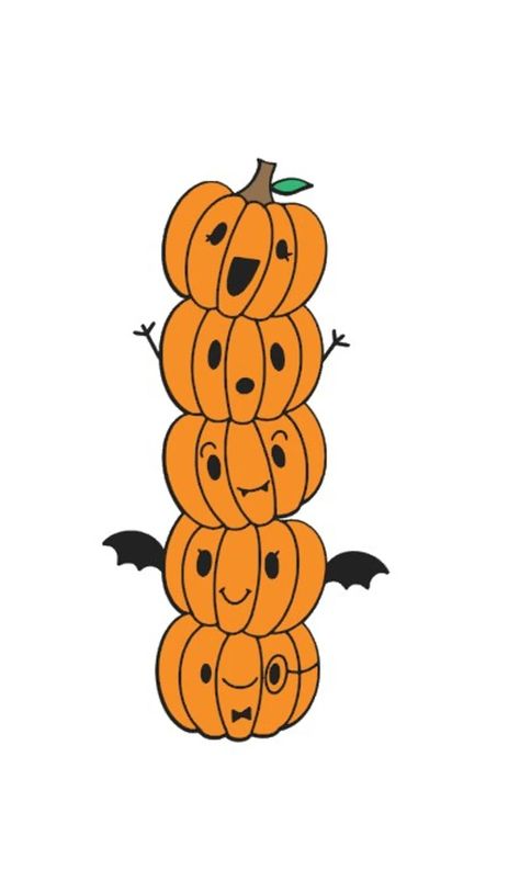 Stacked Pumpkin SVG Cute Pumpkins Halloween Decor | Etsy Halloween Pictures To Draw, Halloween Art Ideas, Haunted House Drawing, Pelottava Halloween, Cute Halloween Drawings, Cute Pumpkins, Fall Clip Art, Fall Drawings, Pumpkin Drawing