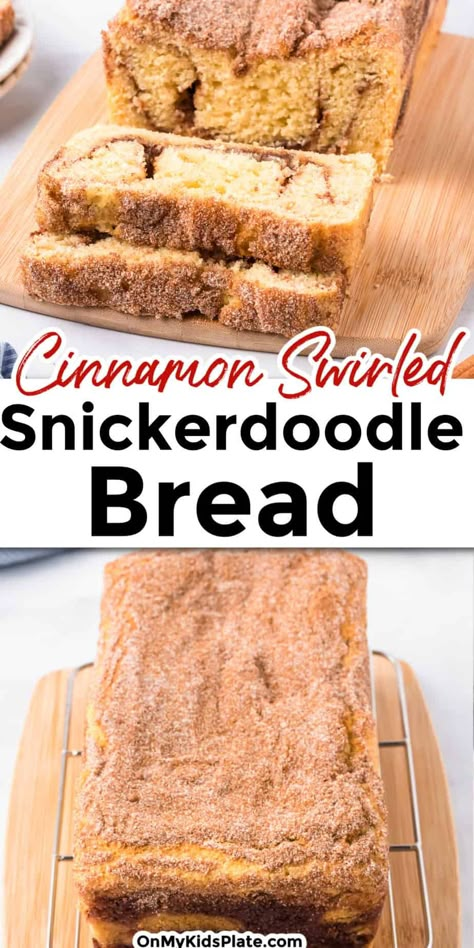 Soft Loaf, Cinnamon Sugar Bread, Snickerdoodle Bread, Cinnamon Bread Recipe, Sugar Bread, Cinnamon Swirl Bread, Christmas Bread, Bread Maker Recipes, Moist Cake