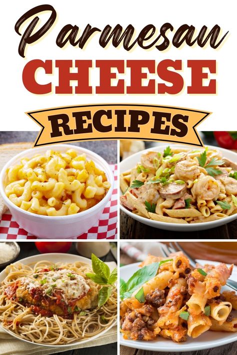 No one will be able to resist these parmesan cheese recipes! From pasta to spaghetti to chicken and fish, parmesan makes everything better! Recipes Using Parmesan Cheese, Grated Parmesan Cheese Recipes, Fresh Parmesan Cheese Recipes, Fish Parmesan, Parmesan Cheese Recipes, Leftover Pasta Recipes, Parmesan Cheese Crisps, Recipes With Parmesan Cheese, Lemon Garlic Pasta