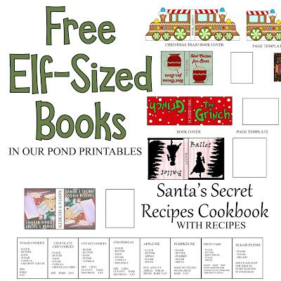 Elf-Sized Mini Books from In Our Pond #miniatures #christmas #elfontheshelf Elf On The Shelf Saint Nicholas Day, Elf On The Shelf Mini Book Printable, Diy Elf Kit, Printable Elf On The Shelf Props, Elf On Shelf Printables, Elf On The Shelf Printables, Elf Classroom, Elf Printables, Elf Kit