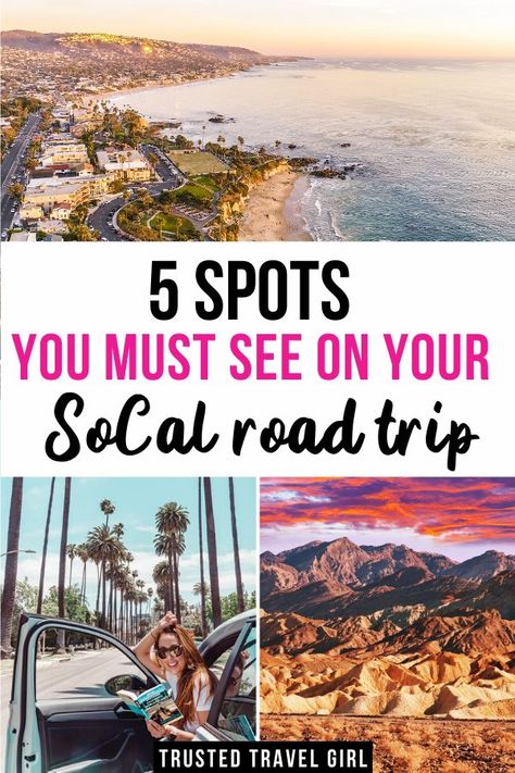 Southern California Road Trip, California Itinerary, Southern California Travel, California Road Trip, Travel Bucket List Usa, Travel Girl, Us Road Trip, Usa Travel Guide, California Travel Road Trips