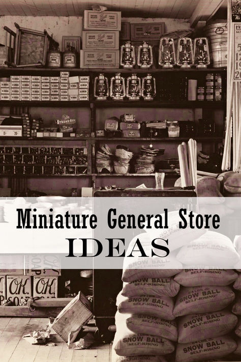 Miniature general store ideas Mini General Store, General Store Aesthetic, General Store Ideas Small Towns, Miniature Grocery Store, Greenhouse Business, General Store Ideas, Late Night Coffee, Vintage General Store, Miniature General Store