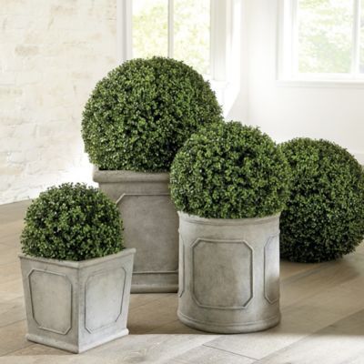 Planter Filler, Boxwood Planters, Faux Boxwood, Planter Trellis, Boxwood Balls, Artificial Boxwood, Topiary Trees, Country Houses, Fake Plants