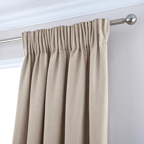 Fancy Curtains, Curtains Dunelm, Natural Curtains, Curtains Style, Pencil Pleat Curtains, Living Room Decor Neutral, Pleat Curtains, Plain Curtains, Beige Living Rooms