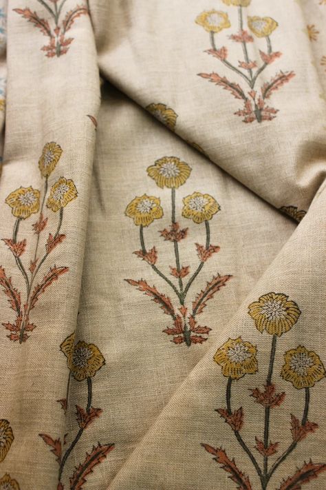 Best Floral Hand Block Print Fabric Natural Thick | Etsy Outdoor Fabrics By The Yard, Natural Printing On Fabric, Fabric By The Yard Upholstery, Block Print Drapes, Block Print Floral Pattern, Indian Block Print Quilt, Block Print Floral Wallpaper, Indian Hand Block Printed Fabric, Block Print Roman Shades