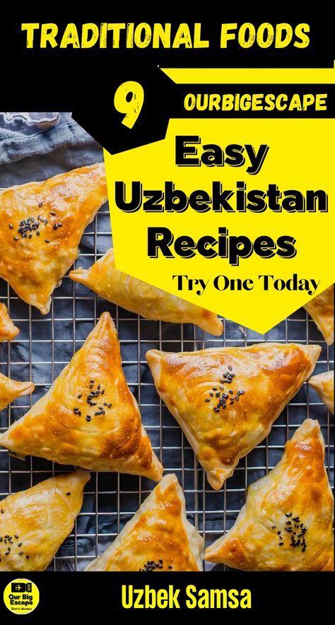 Uzbek Samsa Recipe, Uzbekistan Food Recipes, Uzbekistan Recipes, Uzbek Food Recipe, Uzbek Recipes, Uzbek Food, Uzbekistan Food, Historic Recipes, Cabbage Side Dish