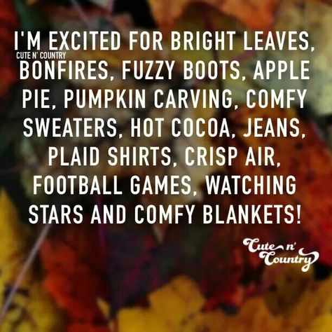 Fall Fall Quotes And Sayings, Fall And Football, Fall Quotes, Fuzzy Boots, Urban Outfitters Jeans, Fall Yall, It's Coming, Country Quotes, Autumn Quotes