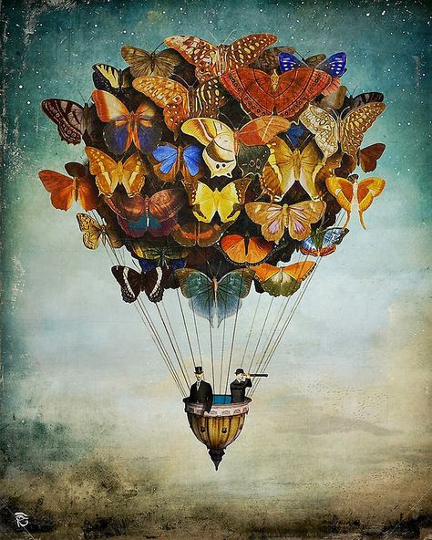 https://flic.kr/p/Dy6MNg | Christian Schloe "Fly Away" c.2014 | Christian Schloe, digital artist.  Facebook www.facebook.com/ChristianSchloeDigitalArt Society6 society6.com/christianschloe Redbubble www.redbubble.com/people/christianschloe  Artflakes www.artflakes.com/en/shop/christian-schloe   ~ anything can happen in a world that holds such beauty ~ Peter S. Beagle.  This is a copyright image for educational purpose only.  It does not belong to the public domain ___  Christian Schloe has b... Christian Schloe, Painting Butterfly, Art Papillon, Abstract Painting Print, Art Et Illustration, Wow Art, Arte Fantasy, Art And Illustration, 판타지 아트