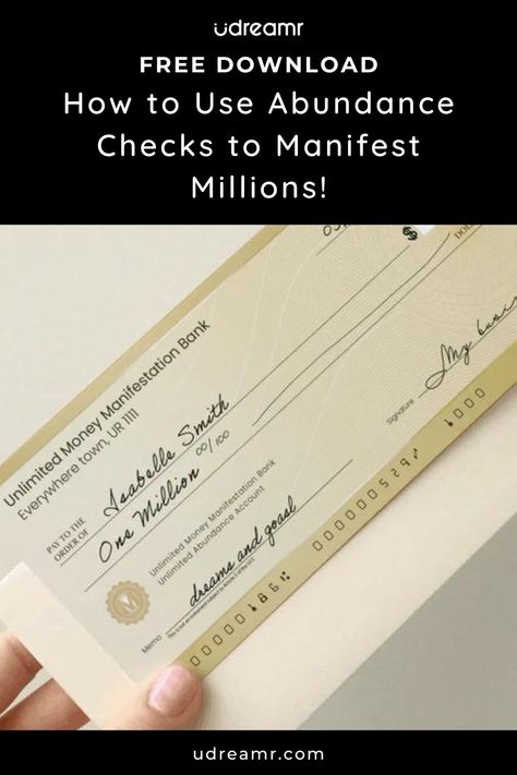 Money Affirmations Manifestation Checks, Abundance Check, Online Vision Board, Memo Writing, 10 Million Dollars, Start Manifesting, Making A Vision Board, Manifest Wealth, Wealth And Abundance