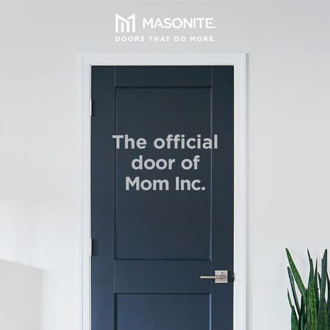 The official door of Mom Inc. 

With 70% more sound dampening material than our hollow core doors, Masonite solid core doors are the official door of Mom Inc. Door Transformation, Masonite Doors, Home Office Doors, Home Theater Room Design, Theater Room Design, Home Theater Room, Hollow Core Doors, Laundry Room Doors, Brown Rooms