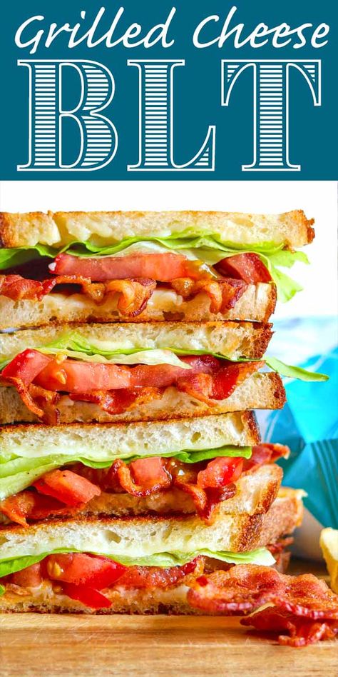 Grilled Blt, Making Pasta Sauce, Grilled Cheese Bites, Blt Sandwich Recipes, Blt Grilled Cheese, Blt Recipes, Easy Grilled Cheese, Steak Sandwiches, Best Sandwich Recipes