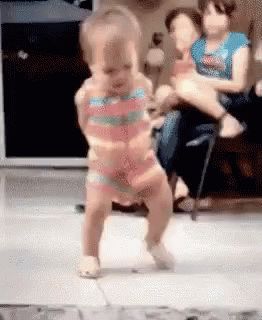 Baby Dance GIF - Baby Dance - Discover & Share GIFs Dancing Baby Gif, Baby Dancing, Happy Gif, Friday Workout, Dancing Baby, Dancing Gif, Child Car Seat, Happy Dance, Baby Gif